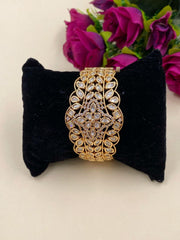 Modern Look Broad Kundan Bracelet For Parties By Gehna Shop Bracelets