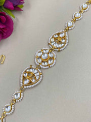 Modern Look Simple Jadau Kundan Pearl Sheeshphool For Ladies