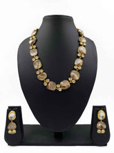 Mother Of Pearl And Kundan Statement Necklace For Women