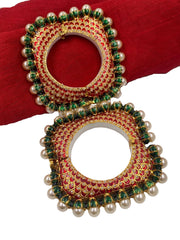 Multi Color Meenakari Square Shape Kada Bangles For Weddings Bangles
