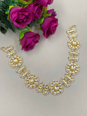 Padmavati Look Jadau Kundan Matha Patti Sheeshphool Hairband Cum Choker For Women