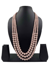 Real Rose Gold Color Layered Shell Pearl Beads Necklace For Men And Women By Gehna Shop