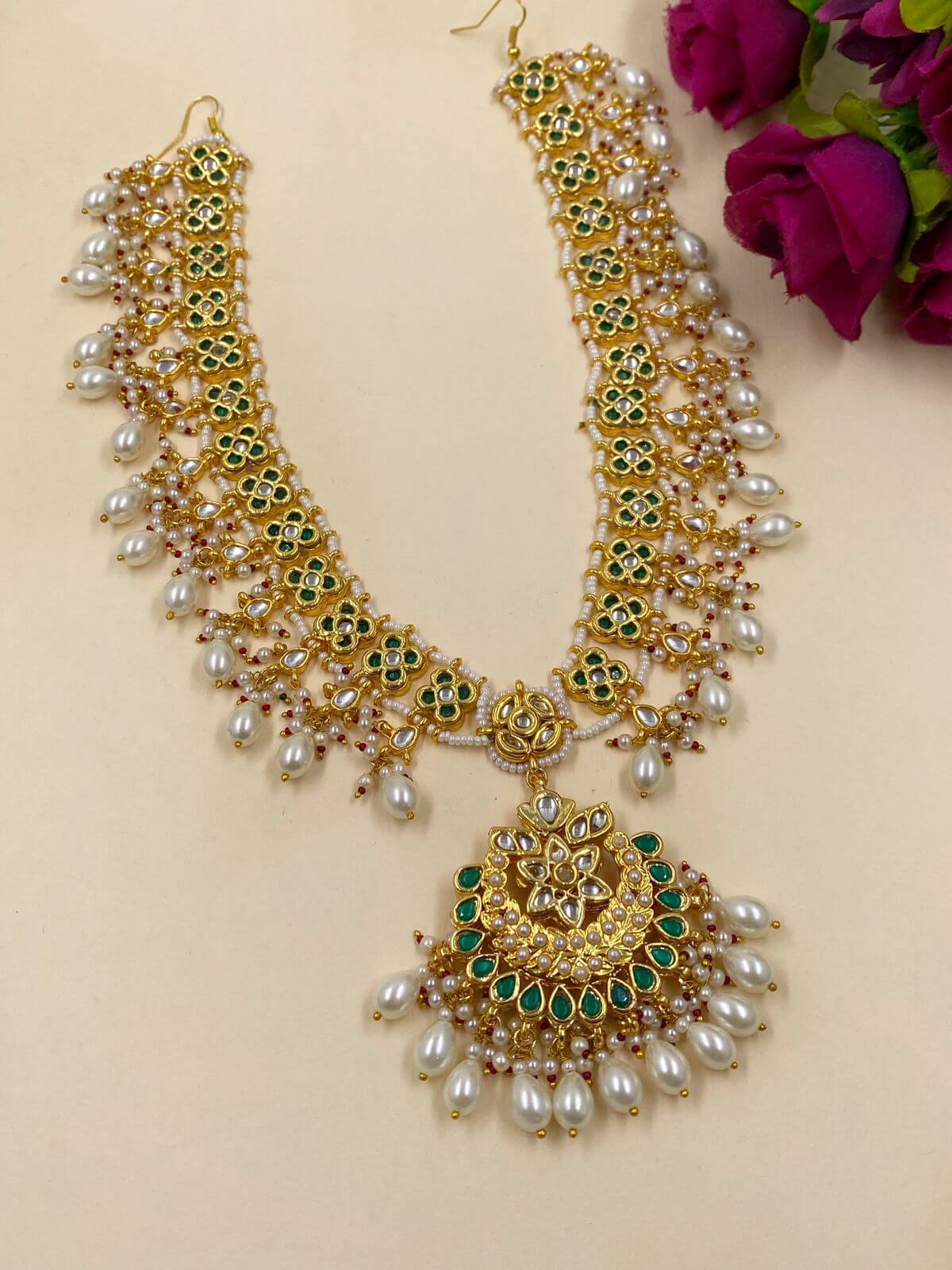 Royal Look Bridal Kundan Matha Patti By Gehna Shop Matha Patti