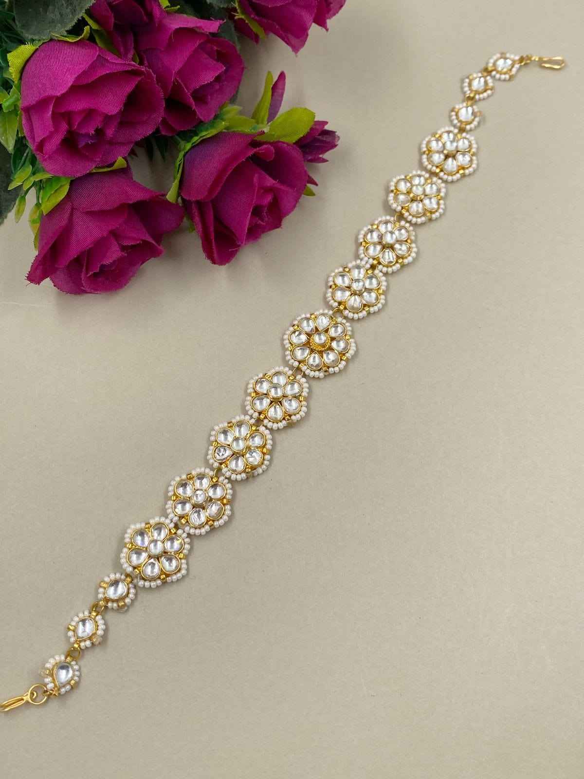Royal Look Jadau Sheeshphool Convertible Choker For Women