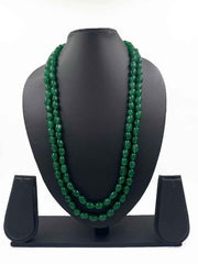 Double Layered Semi Precious Jade Beads Necklace | Beads Jewelry For Women