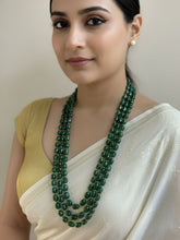 Unisex Semi Precious Gemstone Long Layered Beaded Necklace - Beads Necklace For Grooms And Women