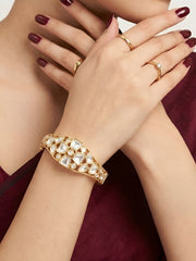 Elegant Kundan Bracelet For Women - Perfect Festive And Party Wear Bracelet