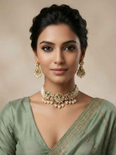 Elegant Pearl And Kundan Choker Necklace Set - Wedding & Festive Jewellery