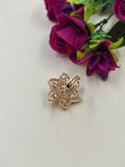 Beautiful Floral Design Polki Ring For Women - Designer Kundan Ring