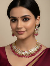 Veena Designer Kundan Polki Choker Necklace Set By Gehna Shop