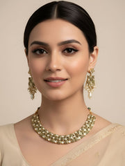 Designer High Quality Meenakari And Kundan Wedding Necklace Set For Women