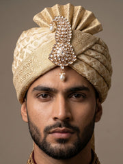 Handcrafted Kundan Polki Kalangi for Groom | Elegant Wedding Safa Ornament
