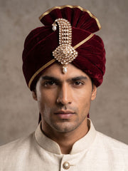 Designer Kundan Kalangi For Groom | Royal Safa Kalgi For Turban | Pagdi Brooch
