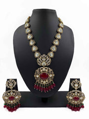 Shanaya Designer Antique Victorian Polki Necklace For Weddings