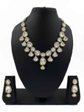 Silver Plated Designer Victorian Necklace Set For Wedding By Gehna Shop