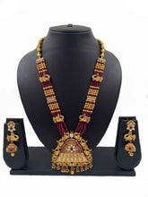 South Indian Antique Long Temple Necklace Set For Ladies By Gehna Shop