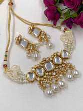 Statement Look Big Kundan And Pearls Choker Set For Girls