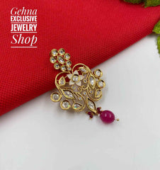 Traditional Designer Gold Toned Party Kundan Fashionable Earrings