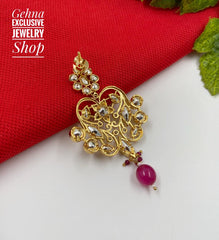 Traditional Designer Gold Toned Party Kundan Fashionable Earrings Kundan Earrings