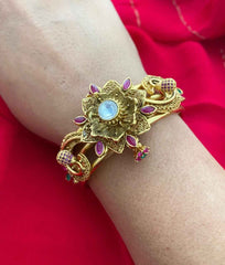 Traditional Artificial Gold Plated Antique Golden Kada Bracelet