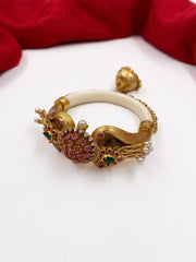 Traditional Gold Plated Antique Kada Bangle Bracelet By Gehna Shop Bracelets