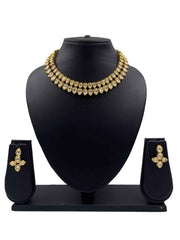 Traditional Gold Plated High Quality Vilandi Kundan Necklace Set By Gehna Shop
