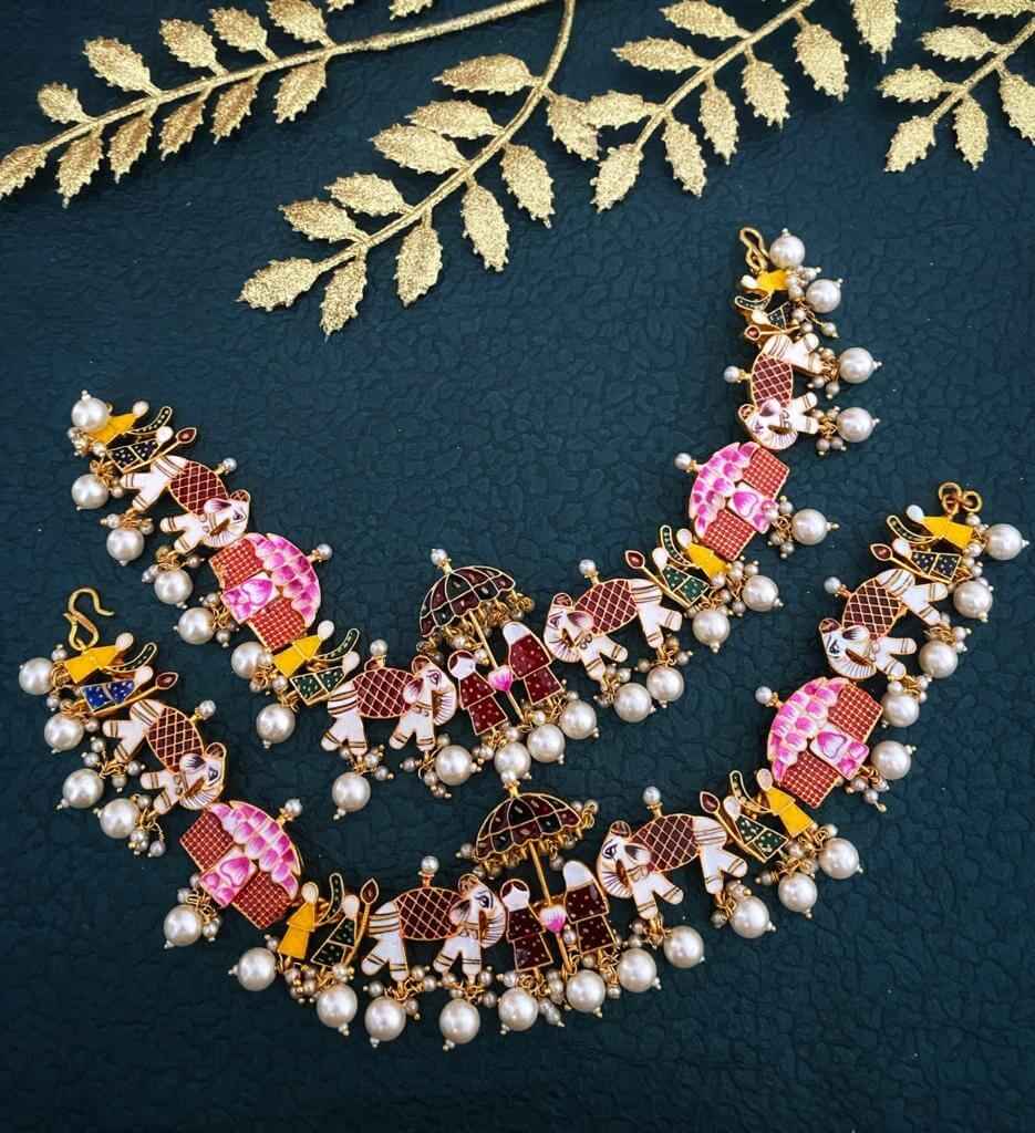 Traditional Handmade Meenakari Baraat Payal For Ladies