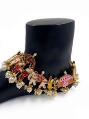 Traditional Handmade Meenakari Baraat Payal For Ladies