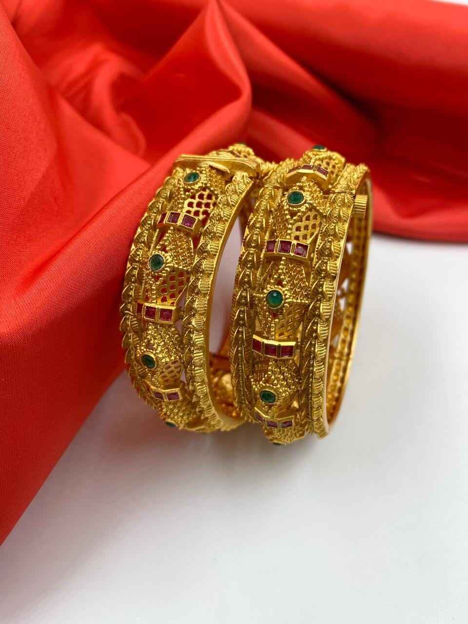 Traditional Latest Golden Bangles For Ladies By Shop Gehna