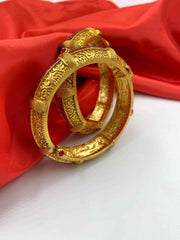 Traditional New One Gram Golden Bangles For Ladies By Shop Gehna