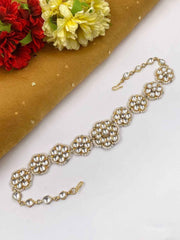 Traditional Simple Jadau Kundan Sheeshphool Matha Patti For Weddings By Gehna Shop