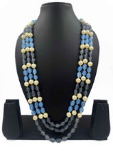Triple Layered Semi Precious Jade Beads Necklace For Men And Women By Gehna Shop