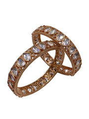 Vasundhara Simple Polki Kundan Bangles For Women Kundan Bangles