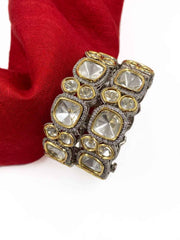 Victorian Uncut Polki Kundan Bangles For Weddings And Parties By Gehna Shop