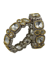 Victorian Uncut Polki Kundan Bangles For Weddings And Parties By Gehna Shop Bangles