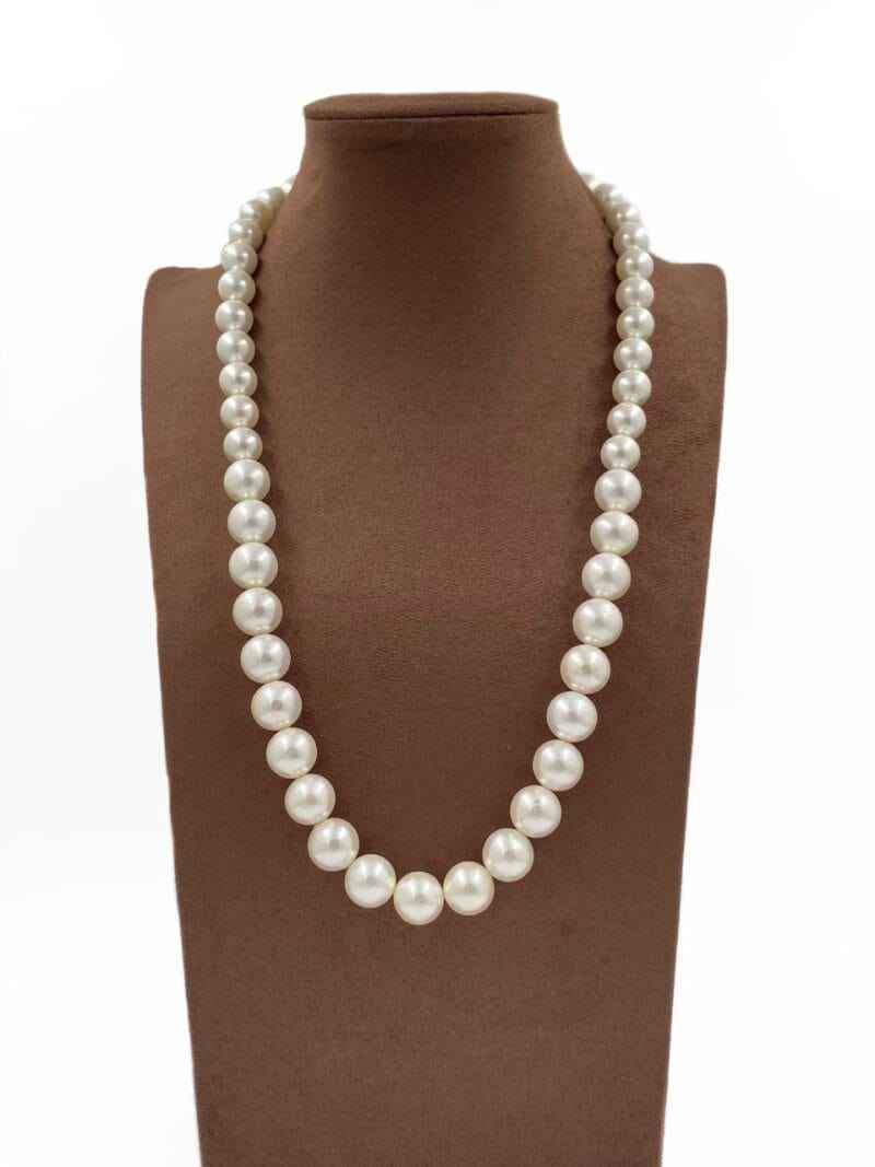 White Shell Pearls Beaded Necklace For Women By Gehna Shop