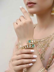 Designer Next To Real Kundan Bracelet For Women - Wedding & Party Wear Bracelet