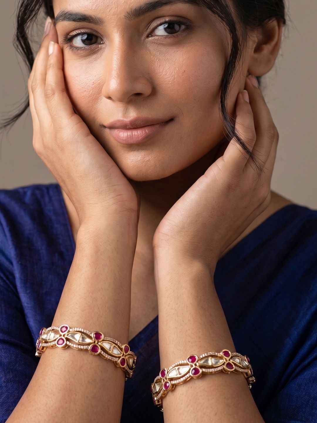 Elegant Gold Plated Openable Kundan Kada Bangles For Women  | Ethnic And Traditional Bangles
