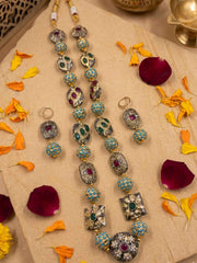 Handcrafted Multicolor Jadau Beaded Jewellery Necklace Set | Ethnic & Traditional Wear