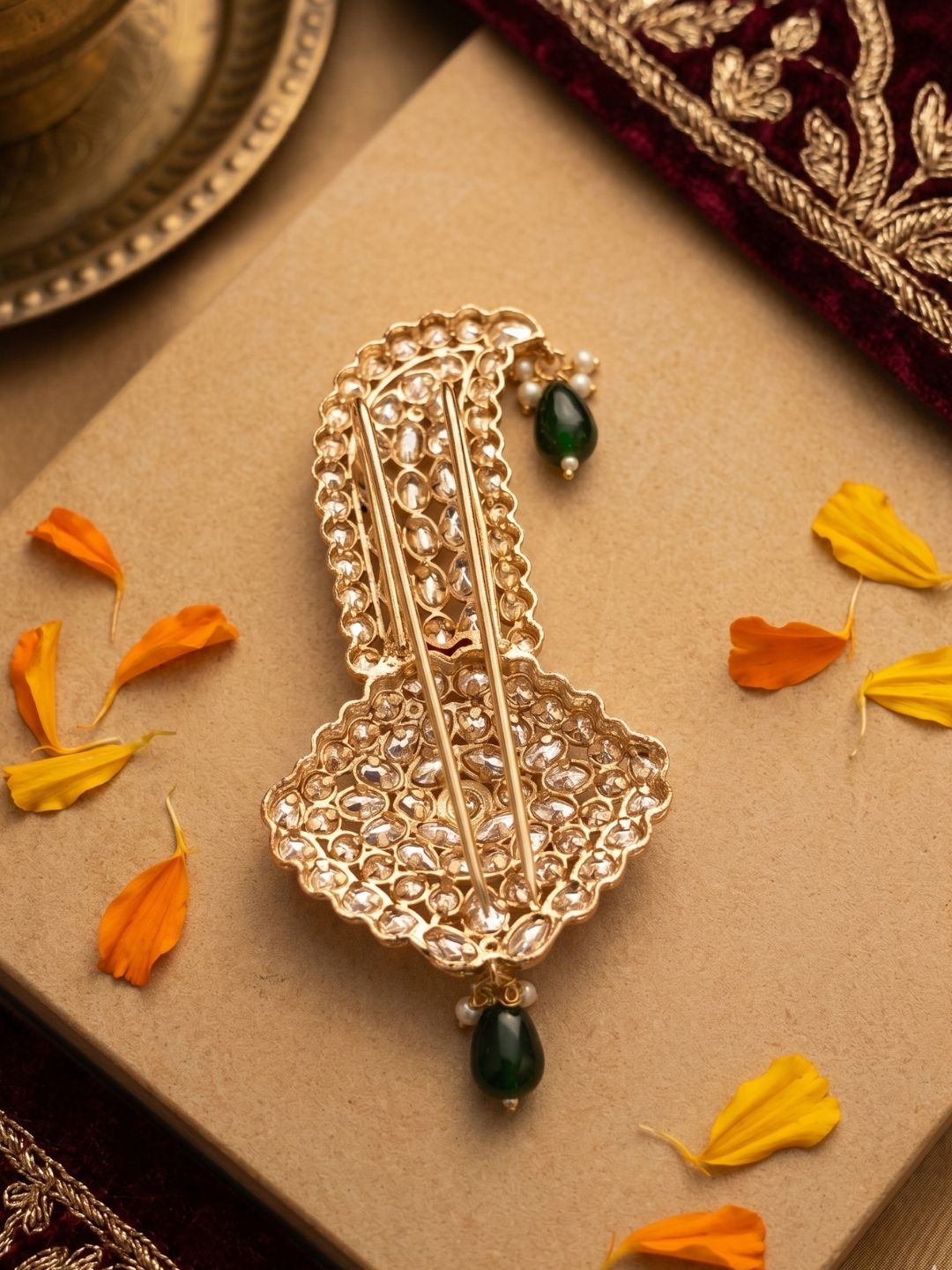 Designer Kundan Kalangi For Groom | Royal Safa Kalgi For Turban