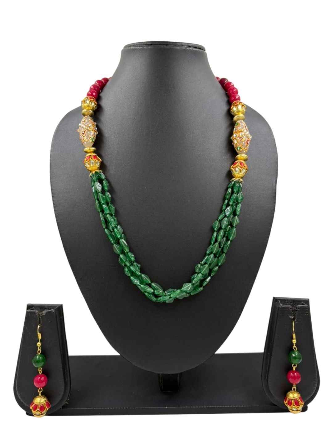 Designer Multicolor Beaded Necklace Set For Women - Ethnic & Traditional Beaded Necklaces