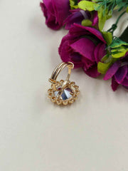 Rose Gold Plated Kundan Finger Ring For Ladies - Festive And Wedding Rings