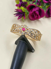 Elegant Next To Real Party Wear Kundan Kada Bracelet For Women