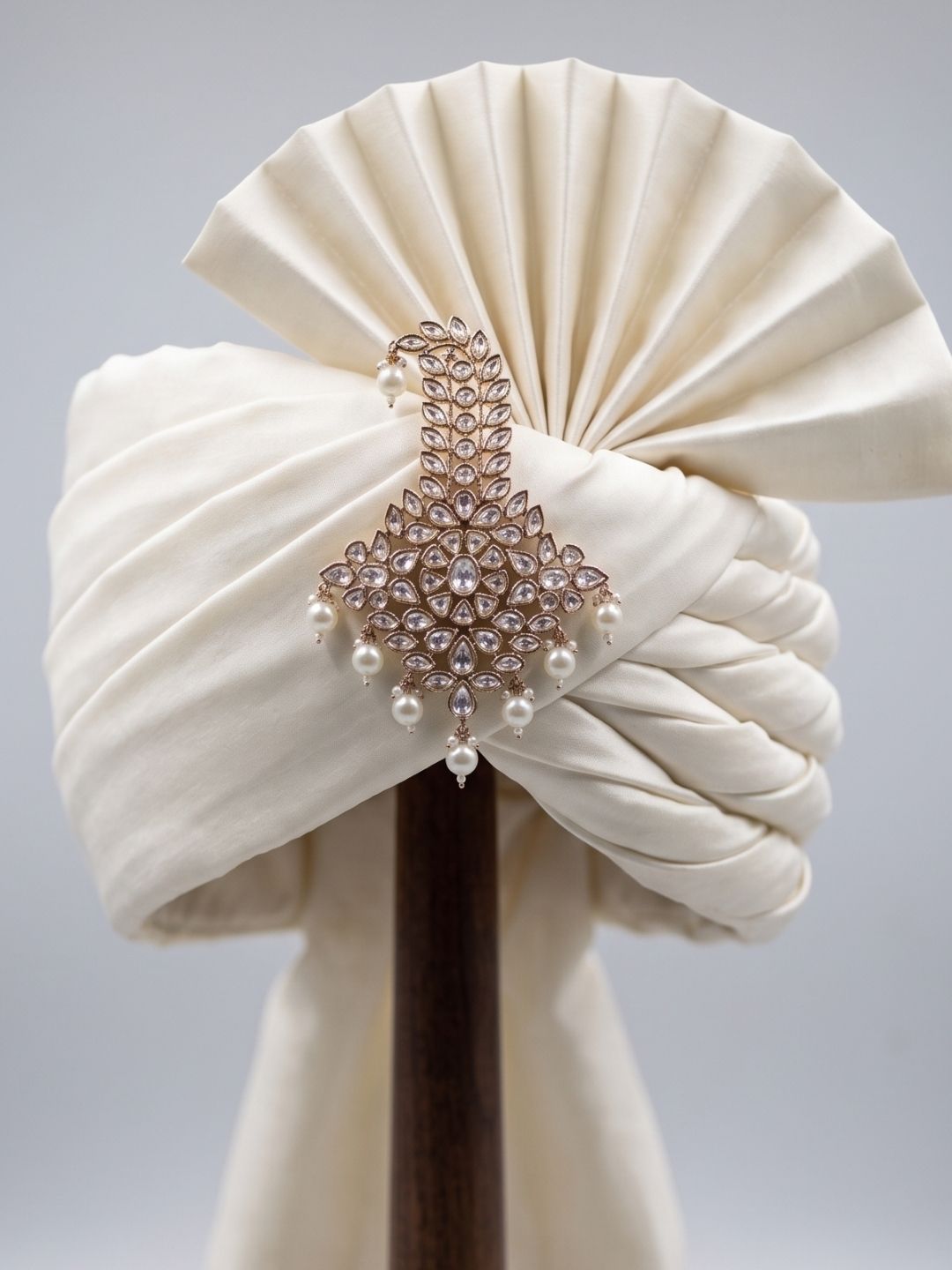 Designer Kundan Safa Kalgi For Grooms | Kalangi Brooch For Men