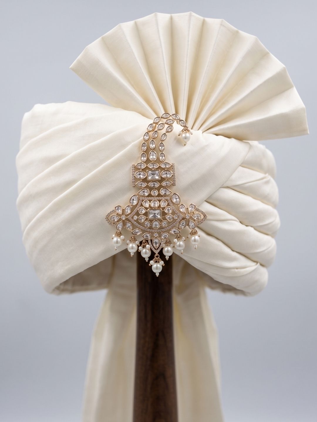 Traditional Kundan Polki Kalangi | Safa Kalgi | Turban Brooch For Men