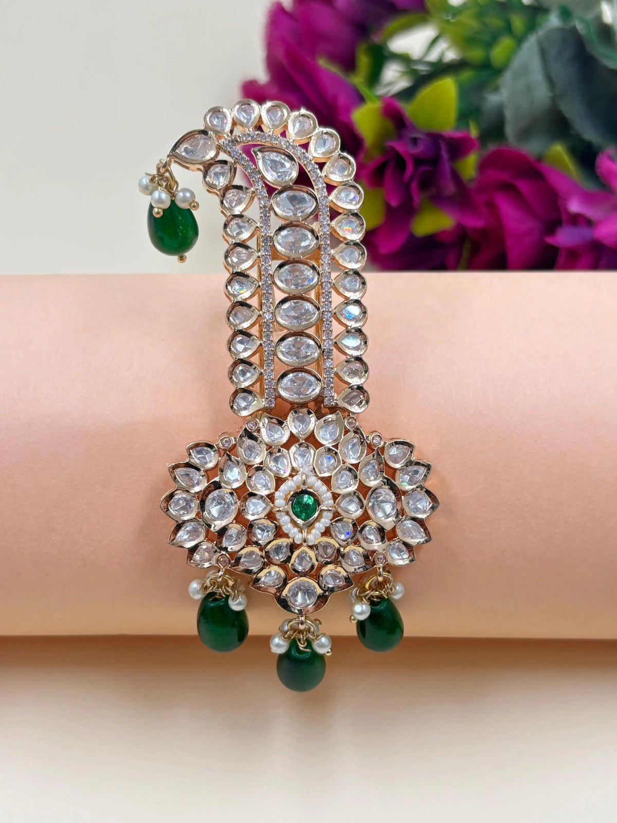 Green Royal Kalangi For Groom | Safa Kalgi for Men