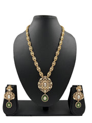 Unique Heritage Long Kundan Polki Necklace Set |  Party Wear Jewellery