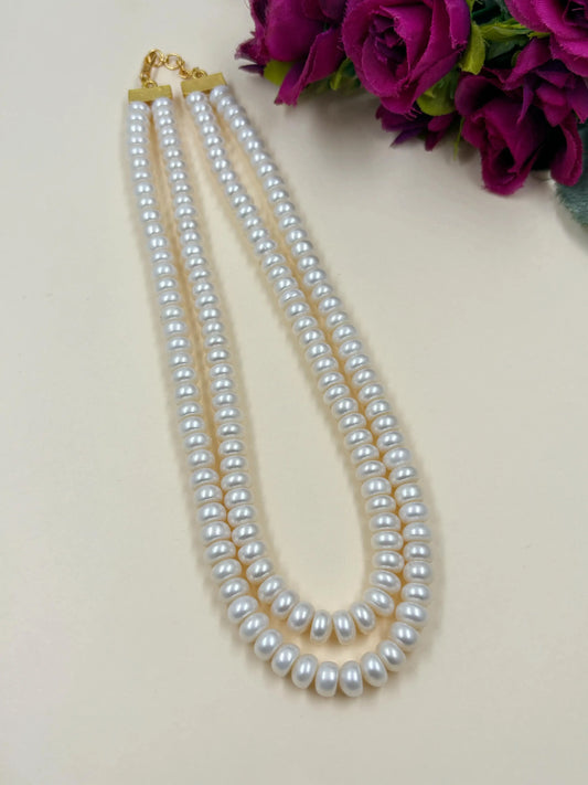Double Layered Original Fresh Water Pearl Beads Necklace online 