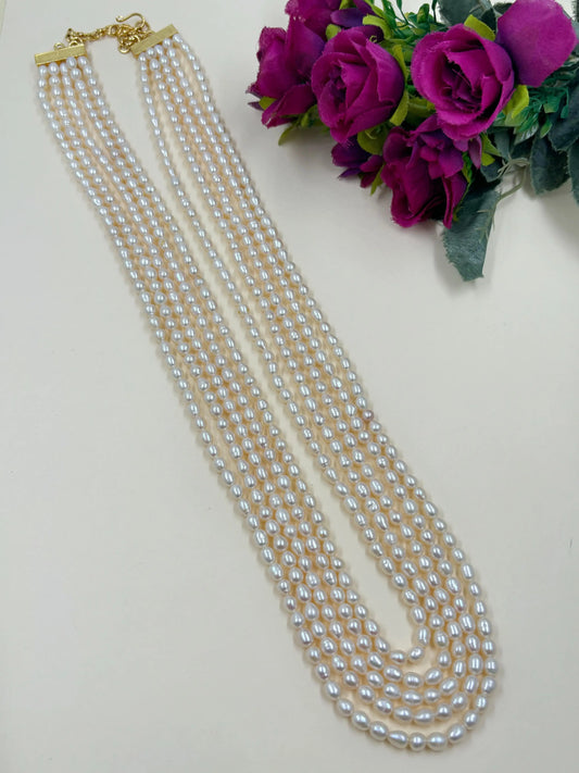 Long Unisex Multilayered Original Fresh Water Pearls Necklace for me and women online 