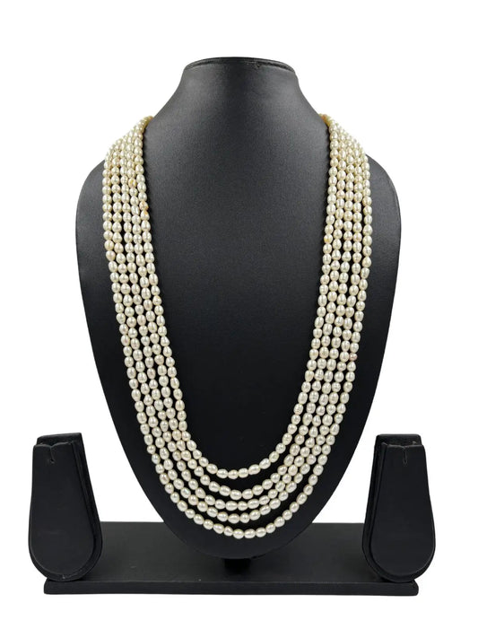 Long Unisex Multilayered Original Fresh Water Pearls Necklace for me and women online 